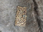 Checkbook Cover- Leopard and Black